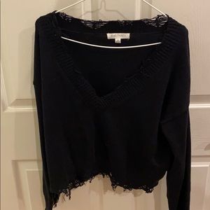 Honey punch black sweater